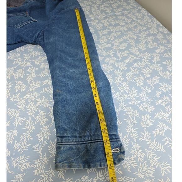 VTG Wrangler Big Ben Mens Barn Chore Coat Corduroy Collar Lined Distressed U.S.A - Picture 12 of 16